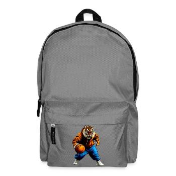 Tiger Basketball - Backpack - elephant grey - Front