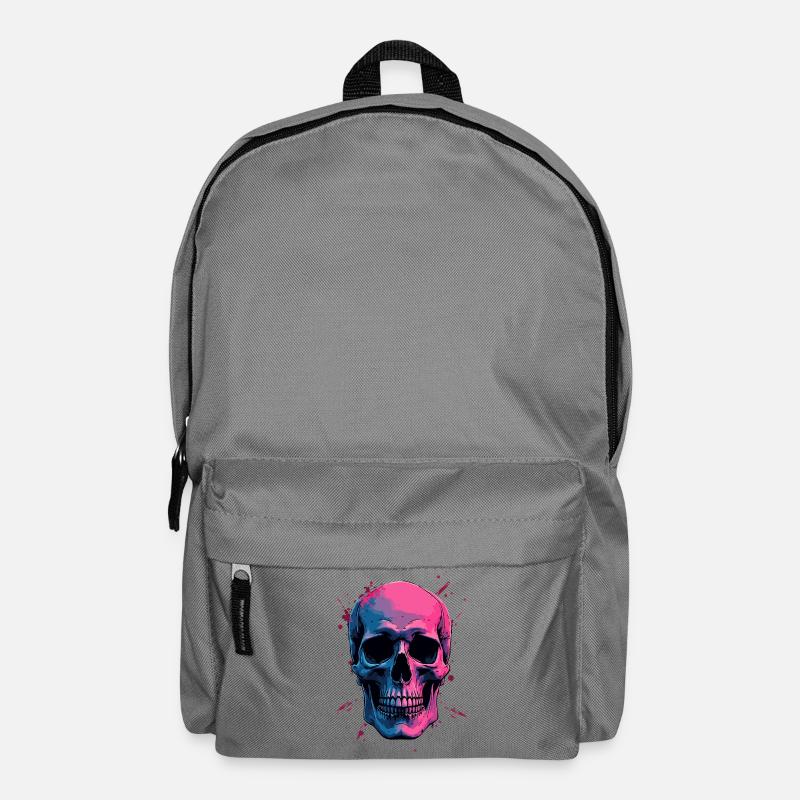 Neon Skull - Rucksack - Mittelgrau