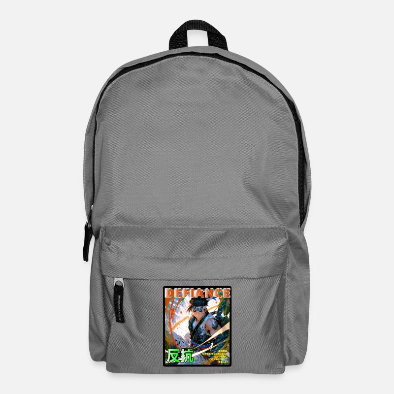 Kampfgeist Samurai Illustration - Rucksack - Mittelgrau