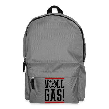 Full Throttle Speedometer Saying - Backpack - elephant grey - Front