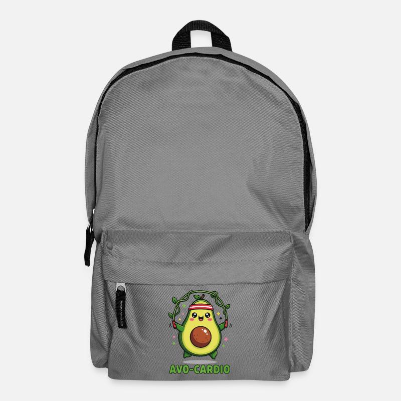 Hüpfende Avocado - Rucksack - Mittelgrau