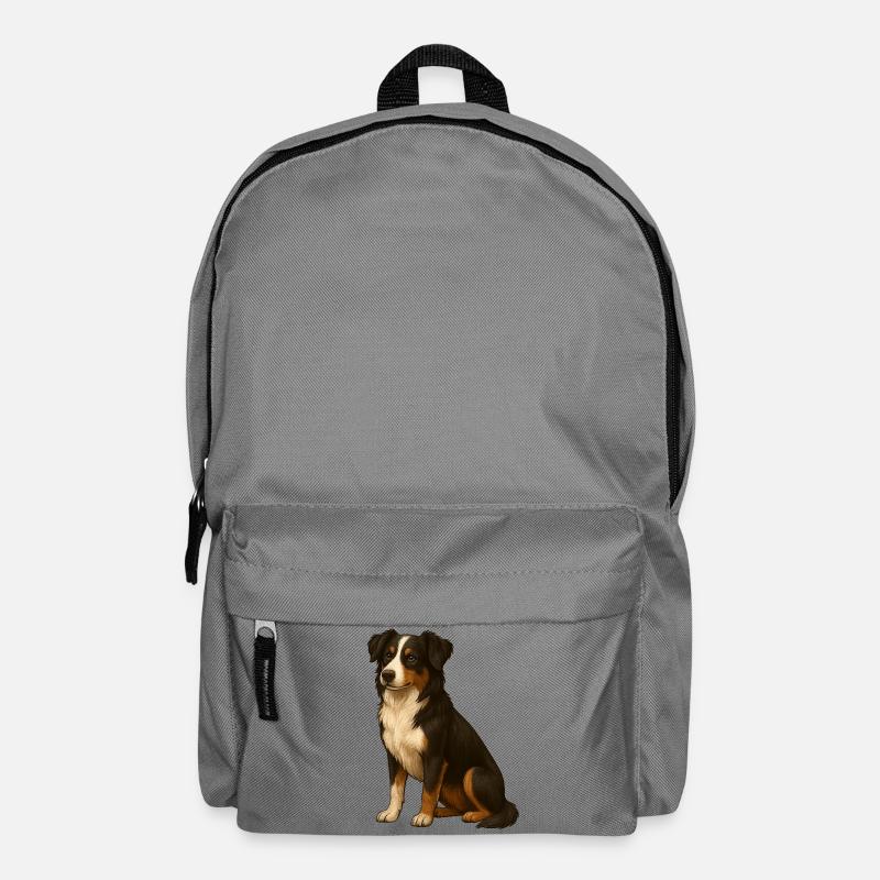 Border Collie - Rucksack - Mittelgrau
