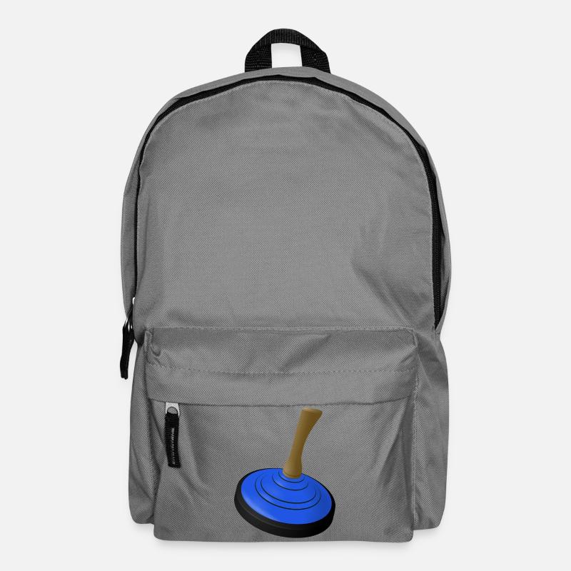 EISSTOCK-BLAU_FUR_WUNSCHNAME - Rucksack - Mittelgrau