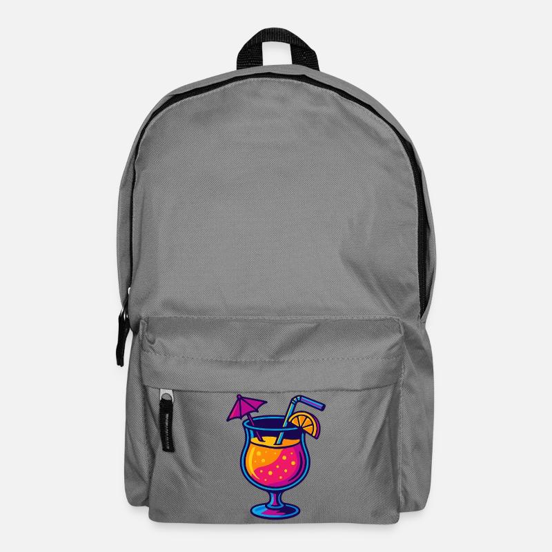 Tropical Neon Cocktail - Backpack - elephant grey