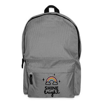 Shine Bright logo - Backpack - elephant grey - Front
