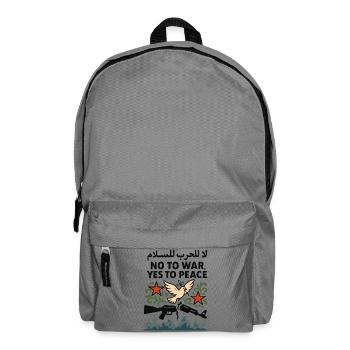 Ja zum Frieden - Rucksack - Mittelgrau - Vorne
