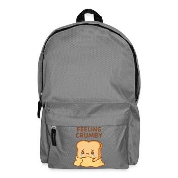 Feeling Crumby Toast Mascot - Backpack - elephant grey - Front