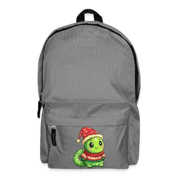 Wurm Weihnachten - Rucksack - Mittelgrau - Vorne