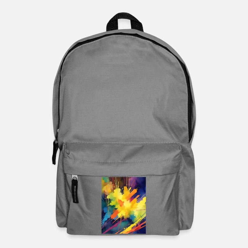 Farbexplosion Abstrakt - Rucksack - Mittelgrau