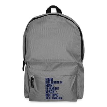 about going wild: Take your failure seriously - Backpack - elephant grey - Front
