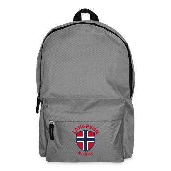 Cross-country skiing Norway emblem - Backpack - elephant grey - Front