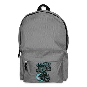 Asphalt Junkie - Motorcycle - Backpack - elephant grey - Front
