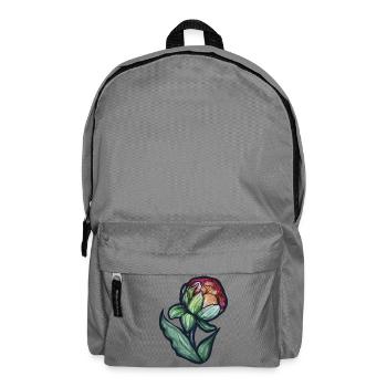 Floraison de pivoine aquarelle - Sac à dos - gris éléphant - Devant