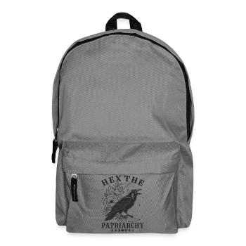 Hex The Patriarchy Feminist Statement - Backpack - elephant grey - Front