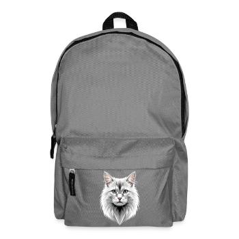 Angora Cat White Angora Cat Cute Angora Cats - Backpack - elephant grey - Front