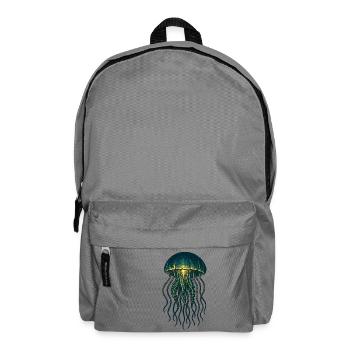 Glowing Jellyfish Deep Sea Neon - Backpack - elephant grey - Front