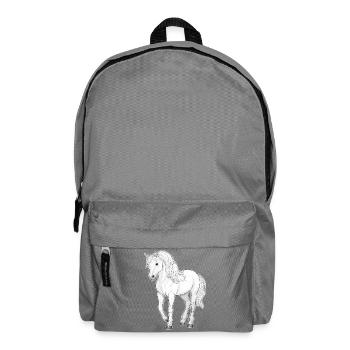 White Horse - Backpack - elephant grey - Front
