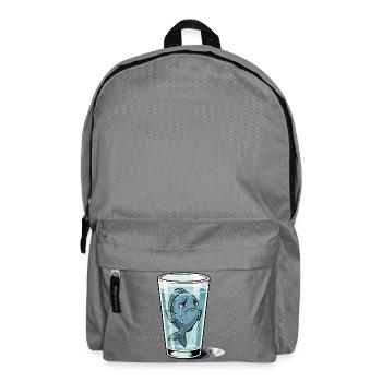 Fish Sea Animal Animal Glass Symbol Water Sad - Backpack - elephant grey - Front