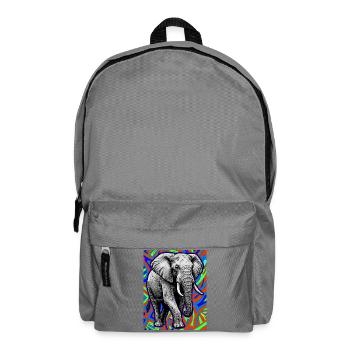 Elefant - Rucksack - Mittelgrau - Vorne