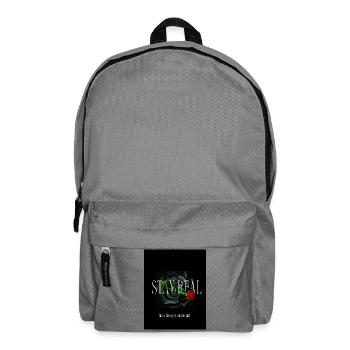Green_Black_Aesthetic_Brave_RoseT-ShirtSelf-love - Backpack - elephant grey - Front