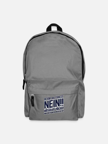 Bevor Du Fragst: Nein Absolut Nein - Rucksack - Mittelgrau