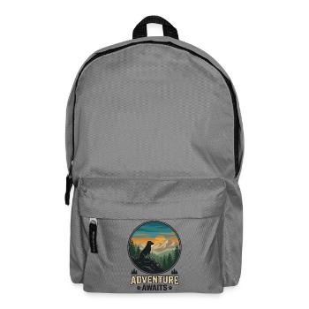 Randonnée - Aventure en plein air - L’aventure attend - Sac à dos - gris éléphant - Devant