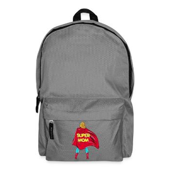 Super Mom! Customizable - Backpack - elephant grey - Front