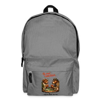 Bulle & Bär Poker: The Trend Is Your Friend - Rucksack - Mittelgrau - Vorne
