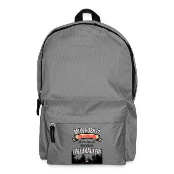 Für Probleme einkaufen - Rucksack - Mittelgrau - Vorne