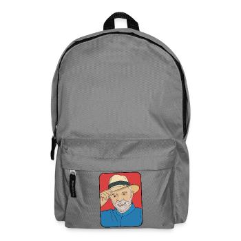 Lula da Silva Pop Art – Brasilianischer Präsident - Rucksack - Mittelgrau - Vorne