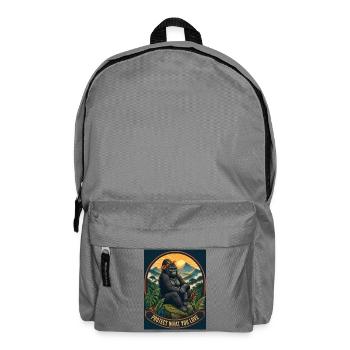 Beschütze, was du liebst – Gorilla Natur Design - Rucksack - Mittelgrau - Vorne