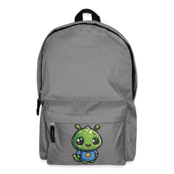 Kleiner Planetenfreund Alien Shirt - Rucksack - Mittelgrau - Vorne
