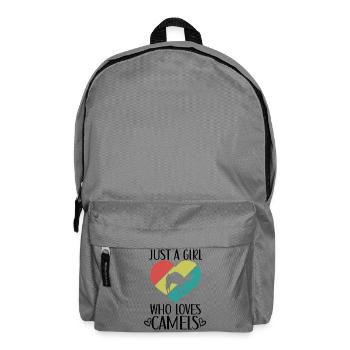Kamel Herz Retro Look - Rucksack - Mittelgrau - Vorne