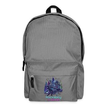Neon Rockabilly SciFi Kultur - Rucksack - Mittelgrau - Vorne