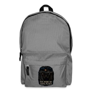 Du warst mein sicherer Ort - Rucksack - Mittelgrau - Vorne