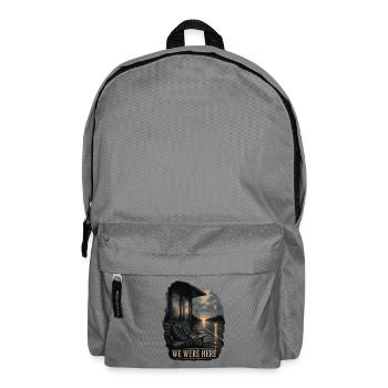 Wir waren hier - Rucksack - Mittelgrau - Vorne