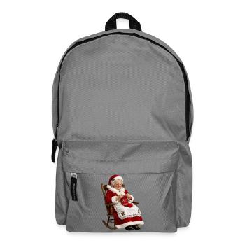 Festliche Strickerin Mrs. - Rucksack - Mittelgrau - Vorne