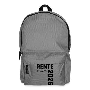 Rente 2026 Limited Edition Ruhestand - Rucksack - Mittelgrau - Vorne