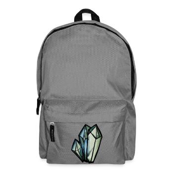 Kristallgeometrisches Aquarell - Rucksack - Mittelgrau - Vorne
