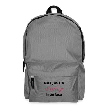 Not just a pretty Interface - UI/UX Tech Style - Backpack - elephant grey - Front