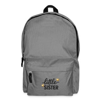 Chemise de petite sœur Tenue de petit frère ou sœur - Sac à dos - gris éléphant - Devant