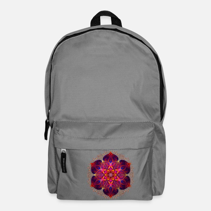 Flower Mandala Rouge - Sac à dos - gris éléphant