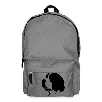 Chien Saint Bernard - Sac à dos - gris éléphant - Devant