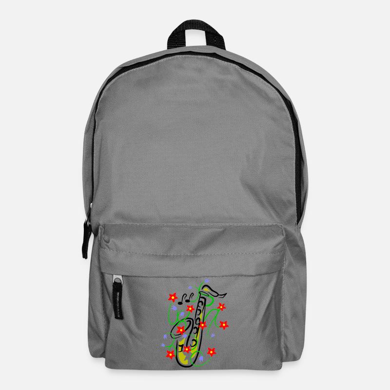 Saxophon Design - Rucksack - Mittelgrau