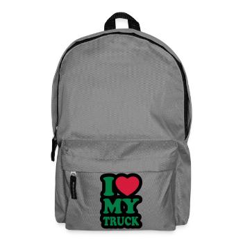 I love my truck - Backpack - elephant grey - Front