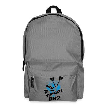 humor dart dartscheibe - Rucksack - Mittelgrau - Vorne