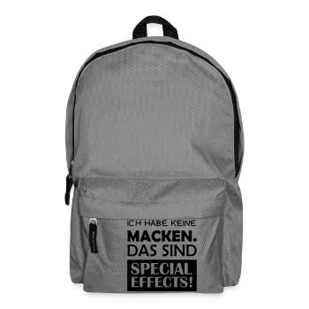 keine_macken_special_effects - Rucksack - Mittelgrau - Vorne