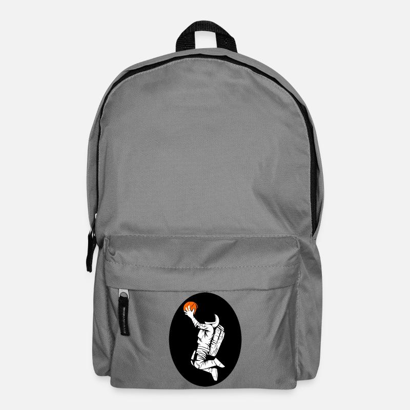 Astronaute avec imprimé basket-ball - Sac à dos - gris éléphant