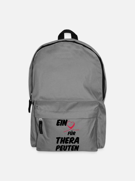 Herz für Therapeuten Geschenk - Rucksack - Mittelgrau