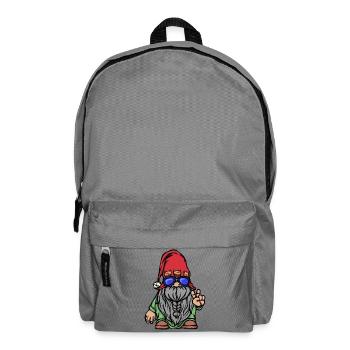 Bart Vollbart Gesichtsbehaarung Bartfrisur - Rucksack - Mittelgrau - Vorne
